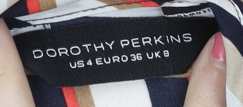 Dorothy Perkins Women's Multicoloured Striped Blouse