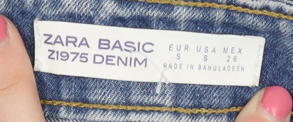 Zara Women’s Blue Denim Mini Skirt Size 8 Casual