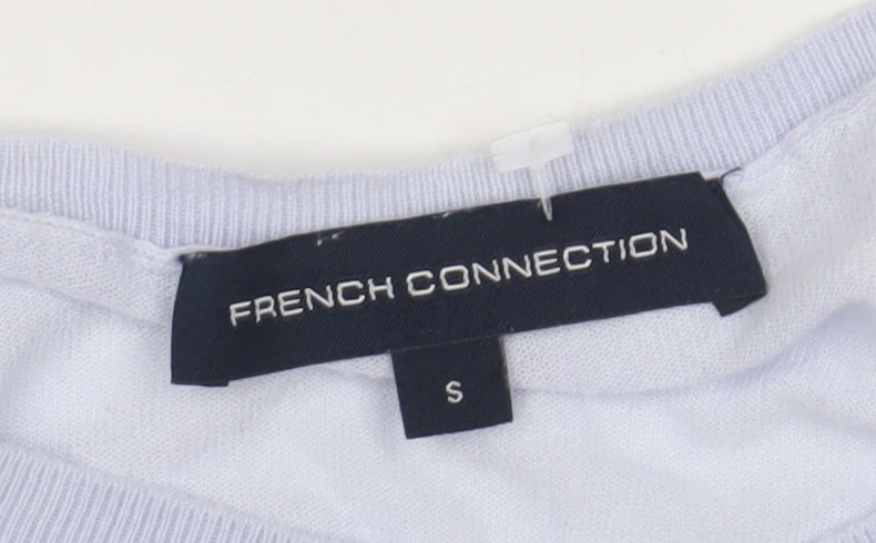 French Connection Women's Blue Cardigan Small