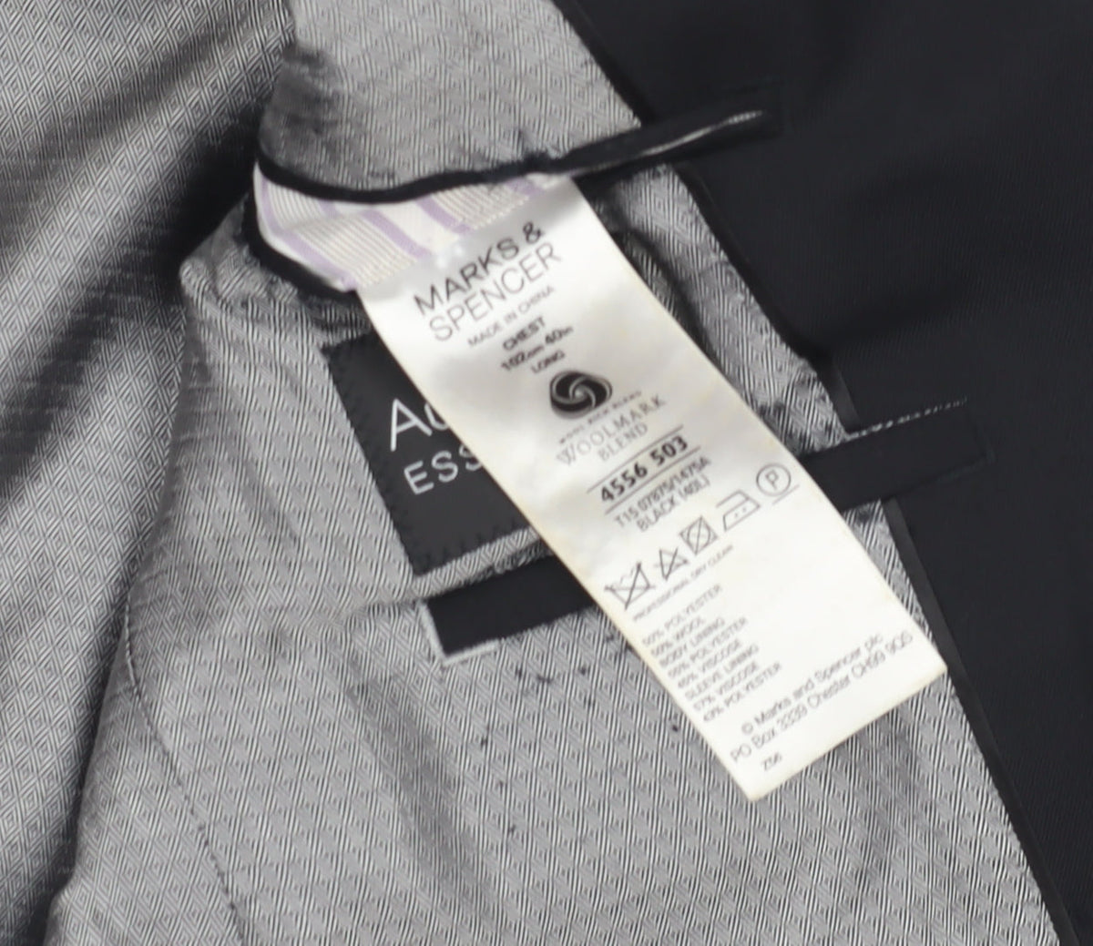 Marks & Spencer Men's Black Blazer 40 Regular