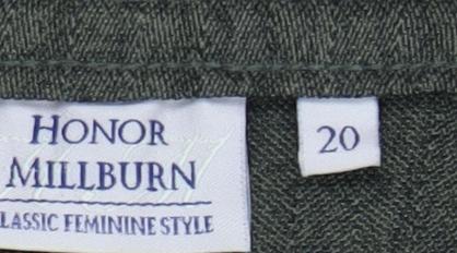 Honor Millburn Womens Green Trousers Size 20