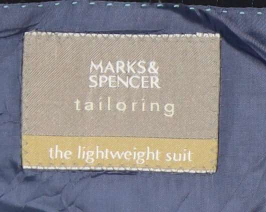 Marks & Spencer Men's Navy Striped Suit Jacket 38R