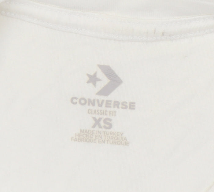 Converse Unisex White XS T-Shirt Classic Fit