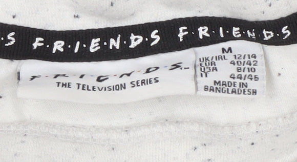 FRIENDS Unisex Adults White Graphic T-Shirt M