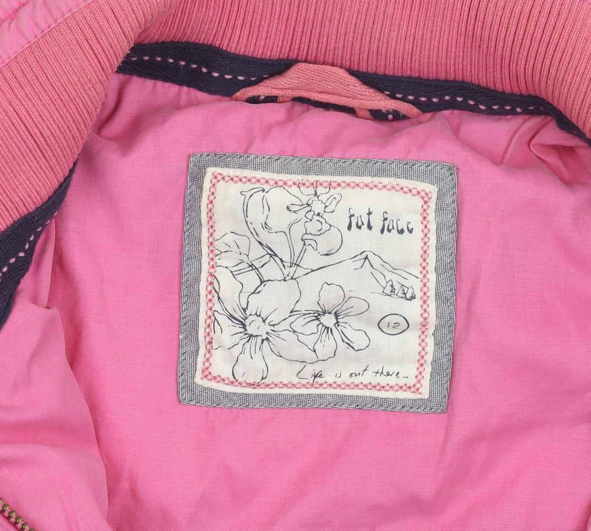 FatFace Women's Pink Puffer Waistcoat Vest Size 12