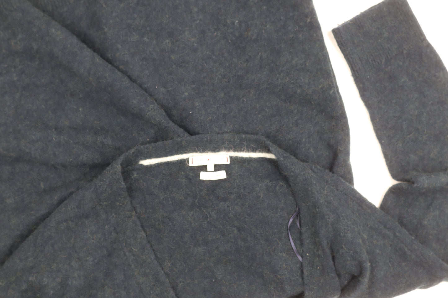 Tommy Hilfiger Women's Black Open Front Cardigan S Wool Blend