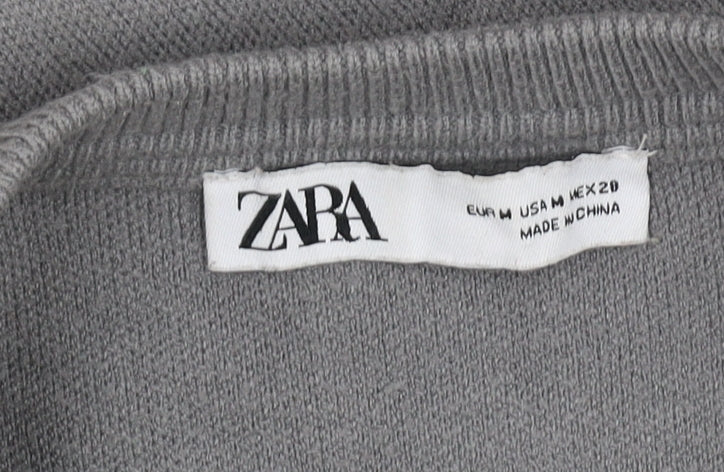 ZARA Women’s Grey Pullover Jumper Size 12