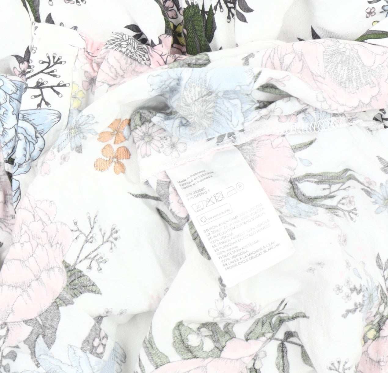 H&M Women’s Multicoloured Floral Blouse Size 10