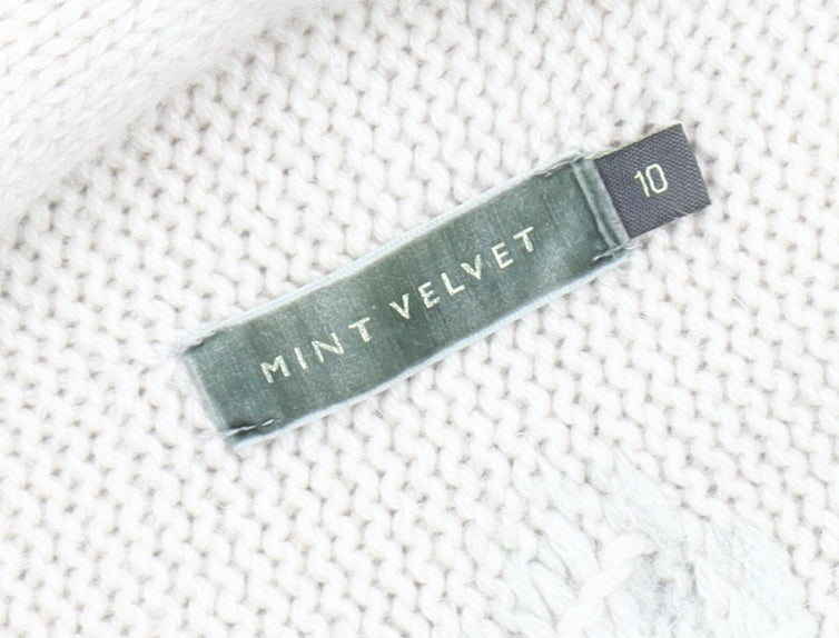 Mint Velvet Women's Ivory Wrap Cardigan Size 10