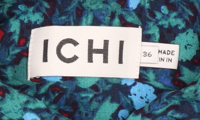 ICHI Women's Multicoloured Floral Blouse Size 8