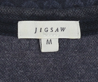 Jigsaw Women's Blue Medium Crew Neck T-Shirt