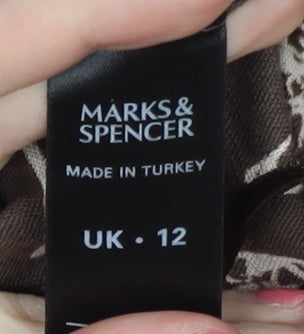 Marks & Spencer Women's Brown Slip Dress UK 12