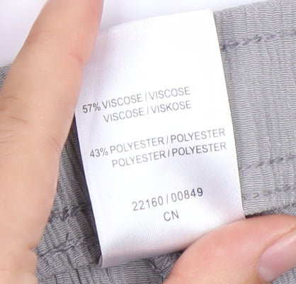 Damart Women's Grey Elastic Waist Trousers Size 14