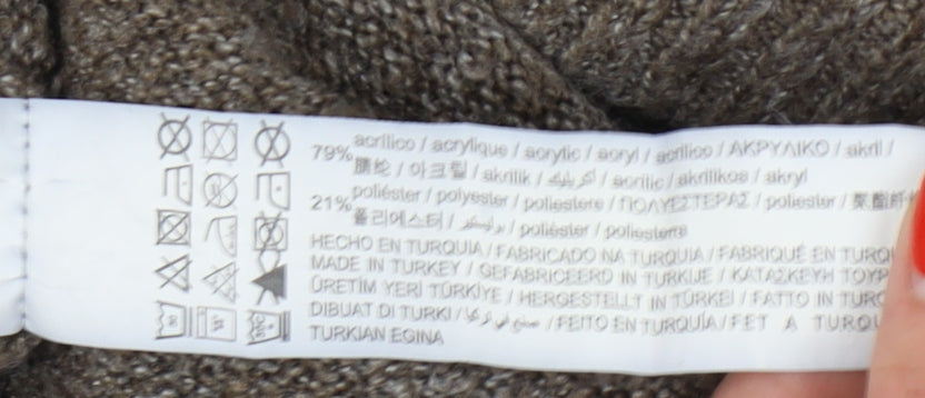 Pacific Republic Teen Brown Roll Neck Jumper Size 12