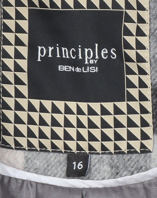 Principles by Ben de Lisi Women's Plaid Blazer Size 16