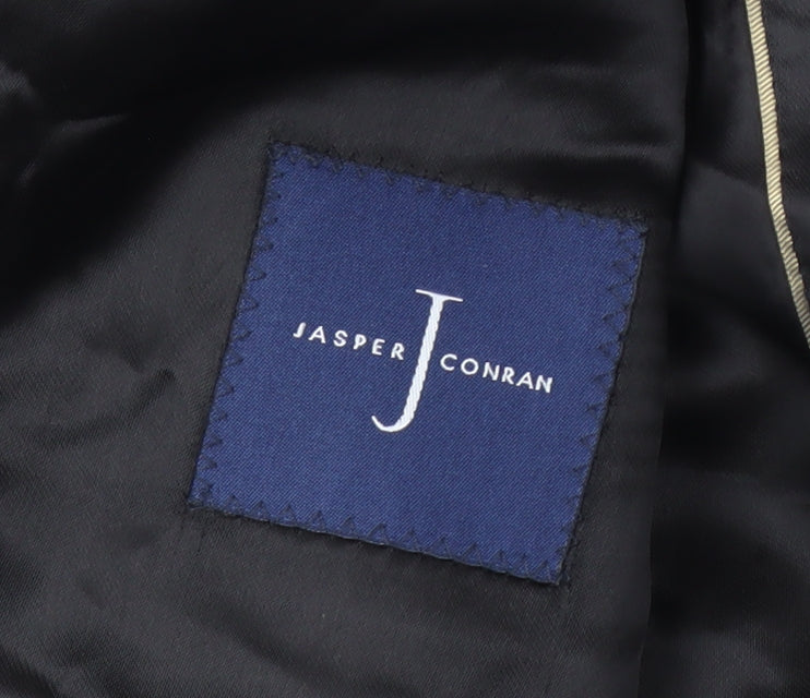 Jasper Conran Men's Black Wool Blazer, Size 42 Long
