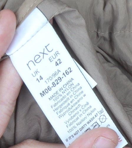 Next Women's Beige Parka Jacket Size 14