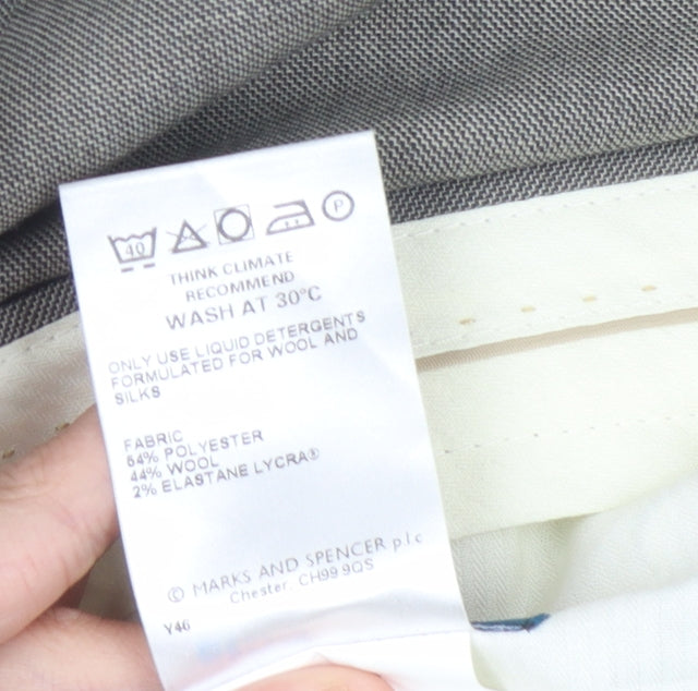 Marks & Spencer Men's Grey Dress Pants L 34in