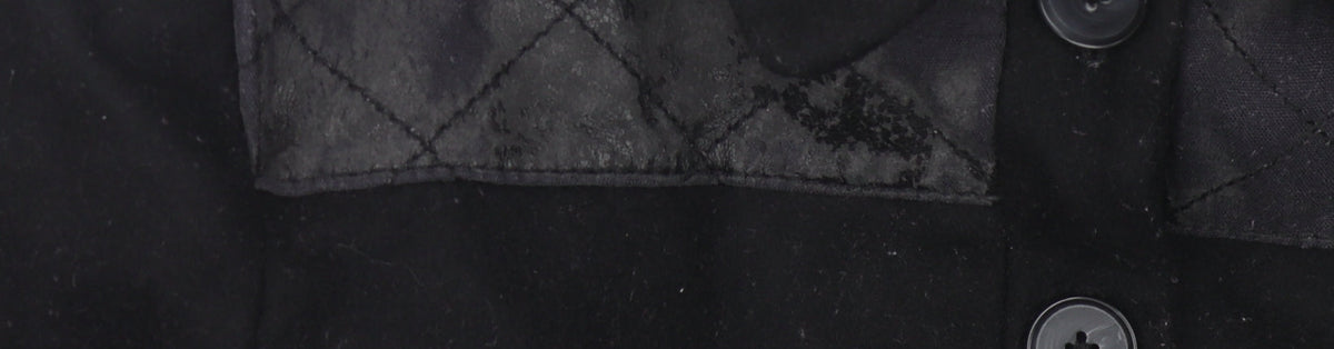 NW3 Women's Black Jacket Size 12 Wool Quilted