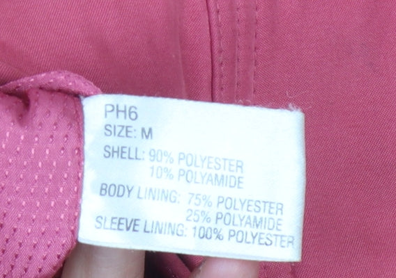 Astraka Women's Pink Hooded Rain Coat Size M
