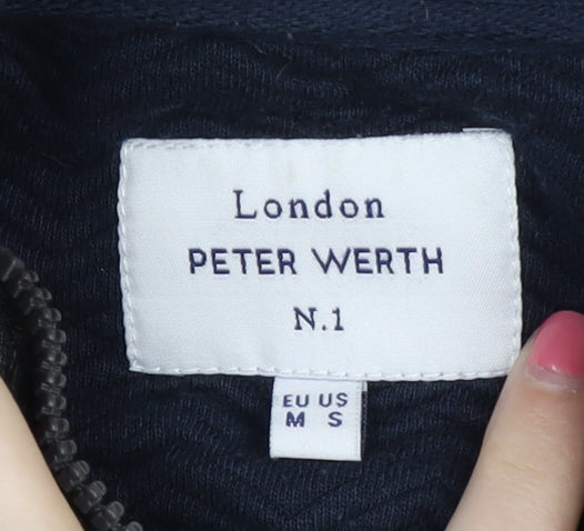 Peter Werth Men's Black Herringbone Jacket M