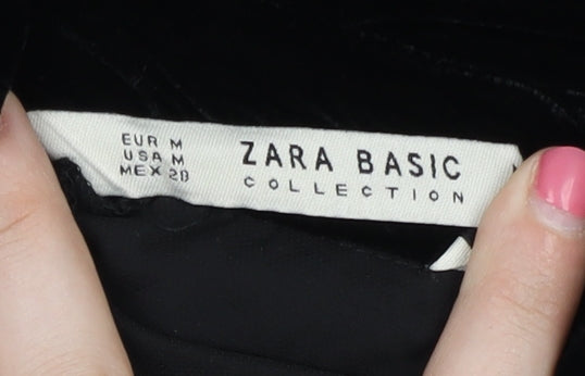 Zara Women's Black Sheath Dress, Size 12, Party Ready