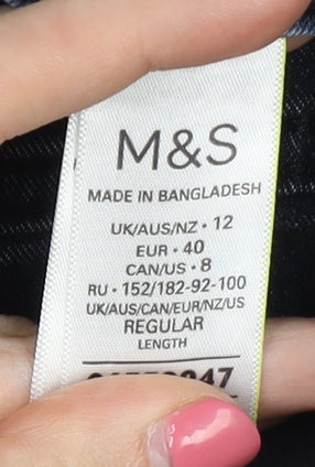 Marks & Spencer Women's Blue Skinny Jeans Size 12