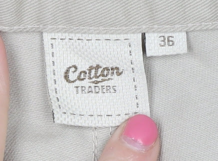 Cotton Traders Men's Beige Chino Trousers Size L