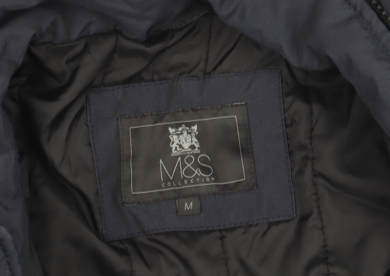 Marks and Spencer Men's Blue Parka Jacket M