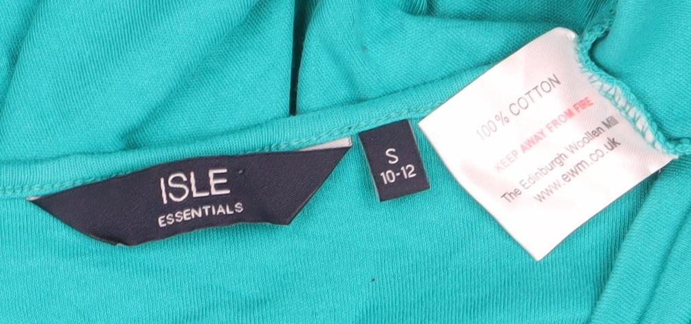 Isle Essentials Women's Blue V-Neck T-Shirt Size 10-12