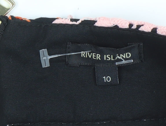 River Island Women's Multicoloured Floral Lace Skirt Size 10