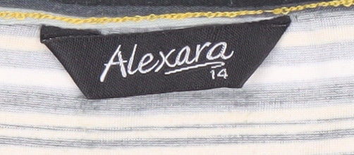 Alexara Women's Striped Multicolour Long Sleeve Top
