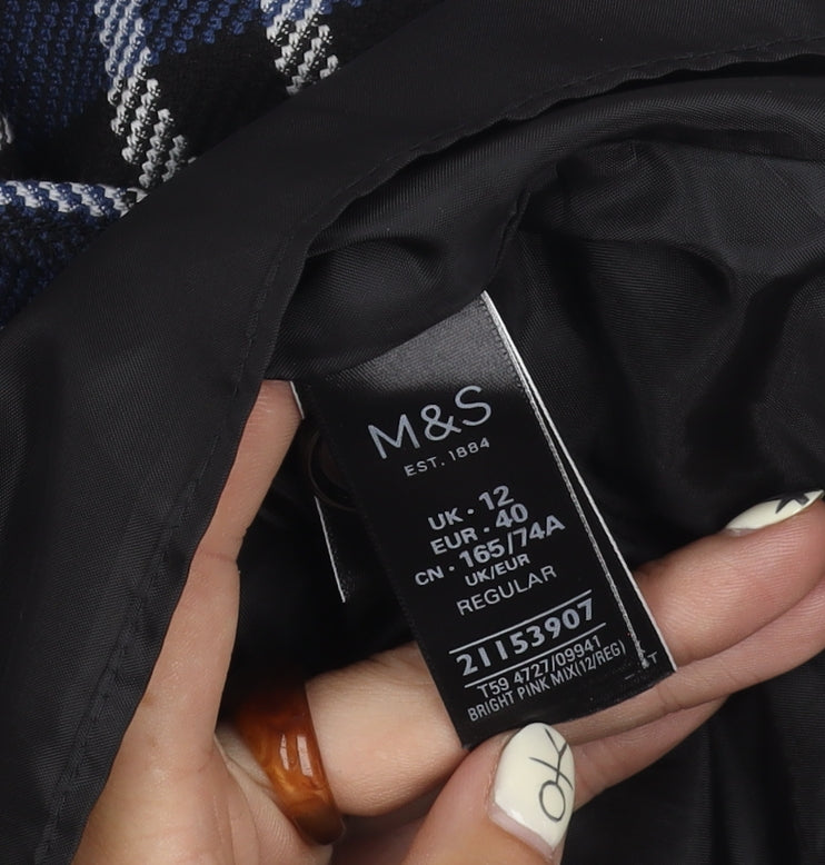 Marks & Spencer Women's Multicoloured Plaid Skirt Size 12