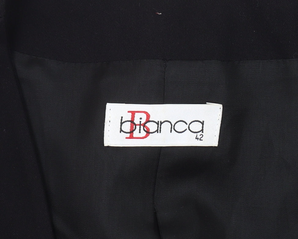 Bianca Women's Black Blazer Size 14 One-Button