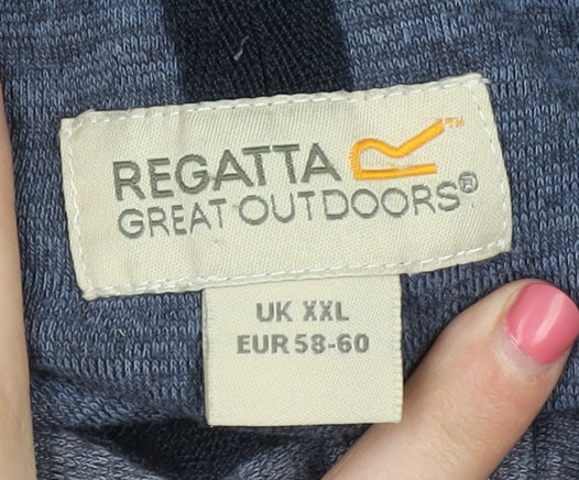 Regatta Men's Blue 1/4 Zip Sweatshirt 2XL