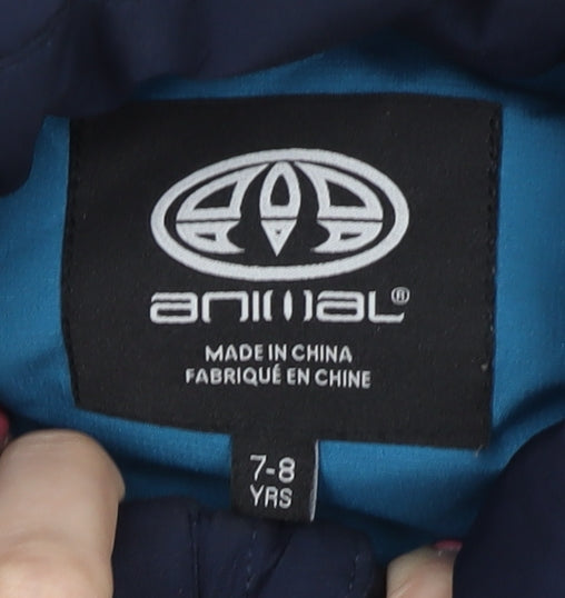 Additional view of Animal boys’ blue sleeveless jacket 7-8 years with zip