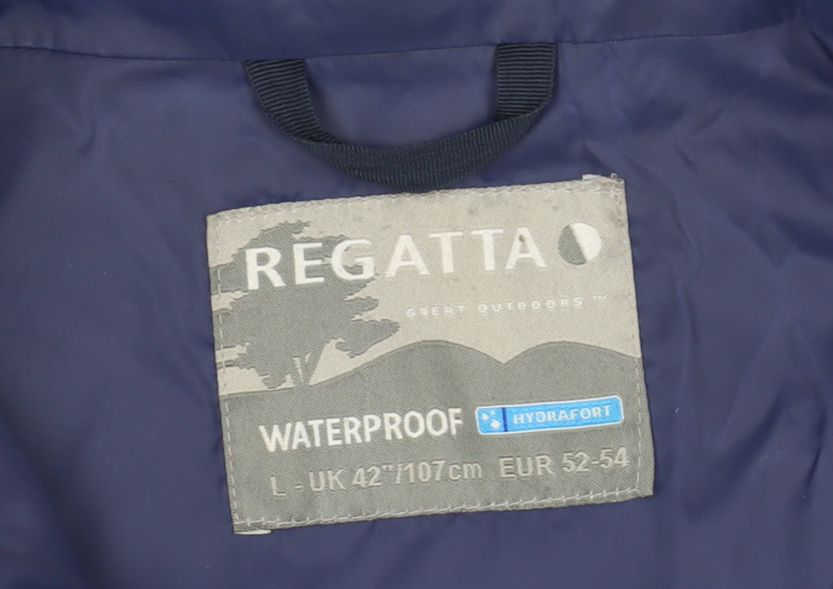 Regatta Blue Waterproof Rain Jacket Unisex Large