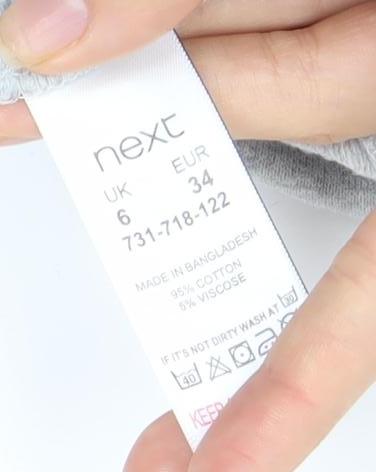 Next Women's Grey Full Zip Hoodie Size 6