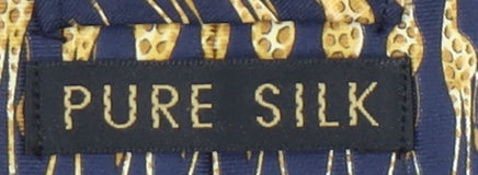 Marks & Spencer Men's Blue Silk Animal Print Tie