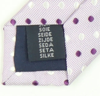 Daniel Hechter Men's Purple Silk Polka Dot Tie