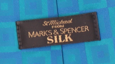 Marks & Spencer Aqua Silk Slim Tie - Men's Formal Accessory