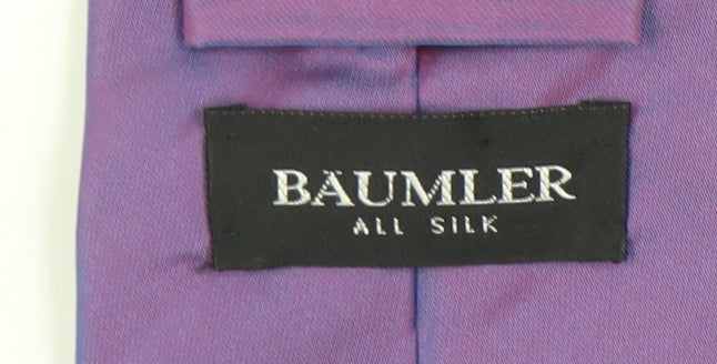 Bäumler Men's Purple Silk Tie
