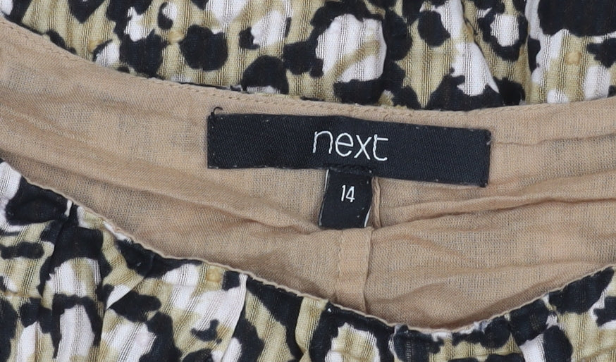 Next Women's Multicoloured Animal Print Blouse Size 14