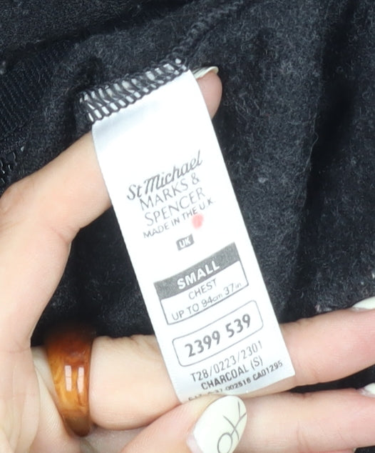 Marks & Spencer Men's Grey Hooded Jacket Size S
