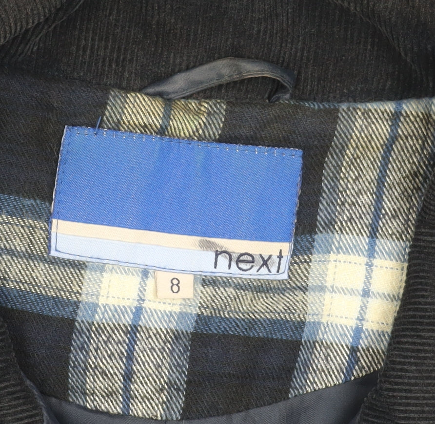 Next Women's Blue Quilted Jacket, Size 8