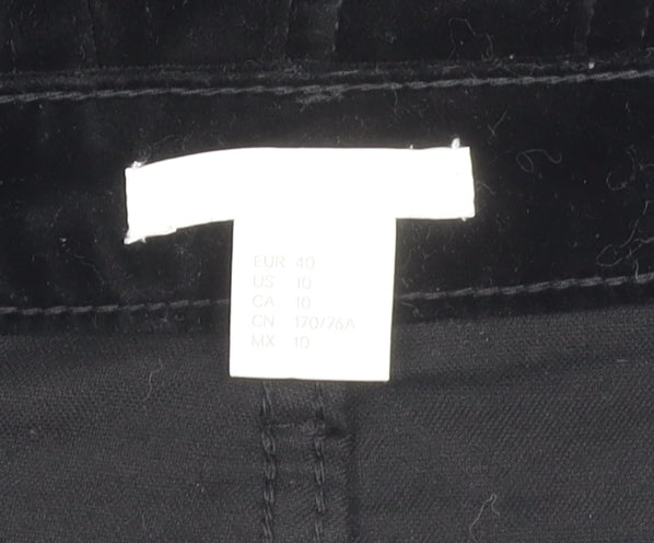 Women's Black Cotton Skirt - Size 12