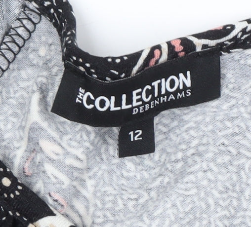 The Collection Debenhams Women's Black Floral Top Size 12