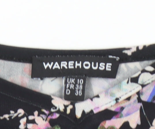 Warehouse Women's Black Floral Camisole Size 10