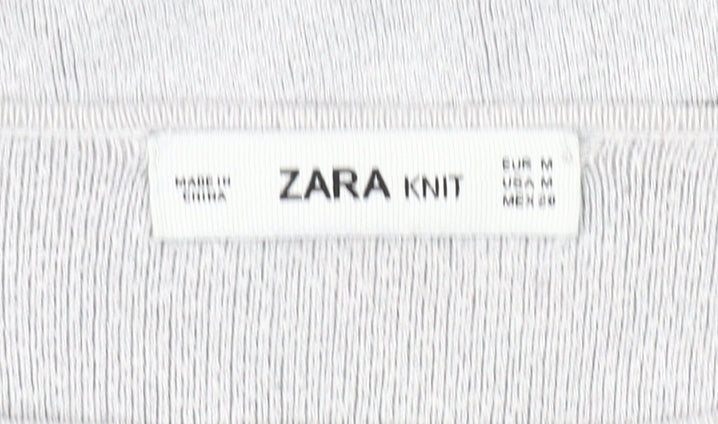 Zara Women's Black Striped Pullover Jumper Size 12
