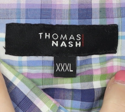 Thomas Nash Men's Multicoloured 3XL Plaid Shirt